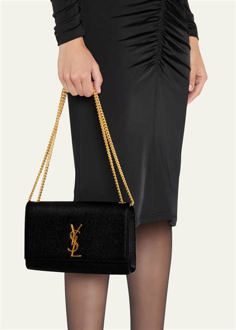 Saint Laurent Kate Medium Shoulder Bag in Grain De 